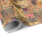 Indiase Patchwork: Hampi Market Cloth. Cadeaupapier (Rol Hoek)