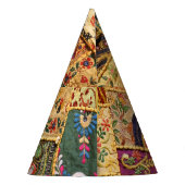 Indiase Patchwork: Hampi Market Cloth. Feesthoedjes (Achterkant)