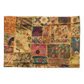 Indiase Patchwork: Hampi Market Cloth. Kussensloop (Achterkant)