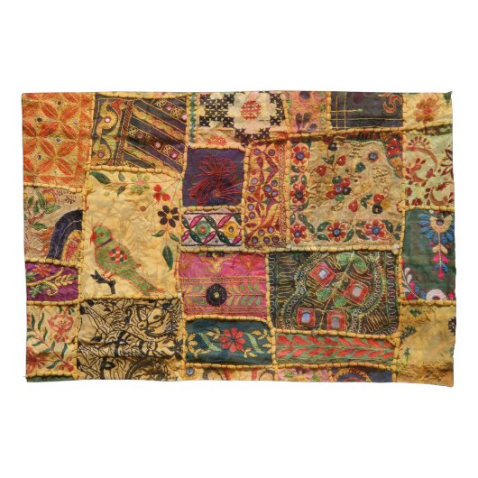 Indiase Patchwork: Hampi Market Cloth. Kussensloop (Voorkant)