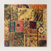 Indiase Patchwork: Hampi Market Cloth. Legpuzzel (Horizontaal)
