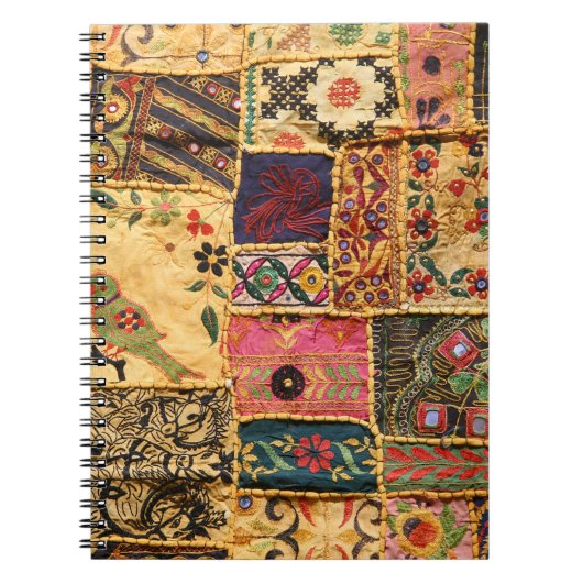 Indiase Patchwork: Hampi Market Cloth. Notitieboek (Voorkant)
