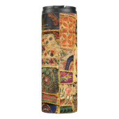 Indiase Patchwork: Hampi Market Cloth. Thermosbeker (Achterkant)