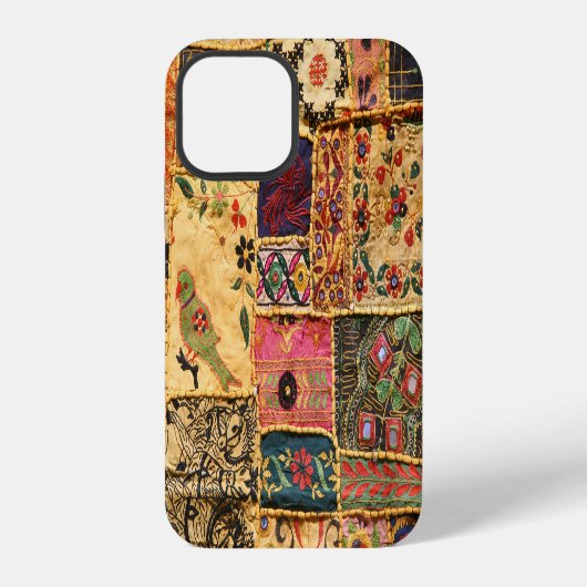 Indiase patchwork: Hampi-marktstof. iPhone Hoesje (Achterkant)
