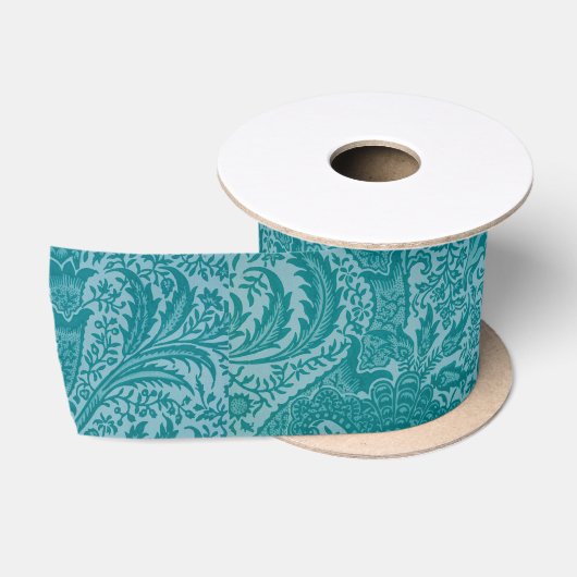 Indiase patroon (van William Morris) satijnen lint (Spoel)