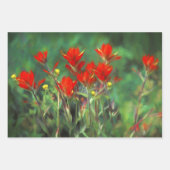 Indiase penseel Schilderen Originele Wildflower Ar Inpakpapier Vel (Voorkant)