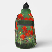 Indiase penseel Schilderen Originele Wildflower Ar Sling Bag (Voorkant)