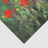 Indiase penseel Schilderen Originele Wildflower Ar Tissuepapier (Detail)