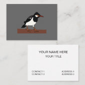 Indiase Pied Mina Vogelkunst Visitekaartje (Voorkant / Achterkant)