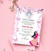 Indiase pre-bruiloft Sangeet ceremonie Kaart