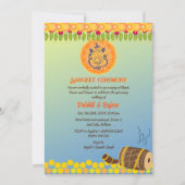 Indiase Pre bruiloft Sangeet ceremonie Kaart (Voorkant)