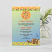 Indiase Pre bruiloft Sangeet ceremonie Kaart (Staand voorkant)