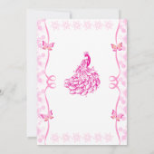 Indiase pre-bruiloft Sangeet ceremonie Kaart (Achterkant)