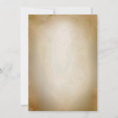 Indiase pre-bruiloft Sangeet Ceremony Pauw Bloemen Kaart (Achterkant)