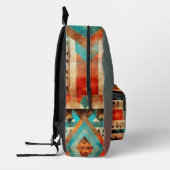 Indiase print in Native American-stijl - met monog Bedrukte Rugzak (Links)