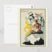 Indiase reisposter Briefkaart (Voorkant / Achterkant)