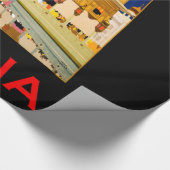 Indiase reisposter Indiase vintage kunst Cadeaupapier (Hoek)
