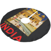 Indiase reisposter Indiase vintage kunst Kerstboom Rok (Gekanteld)