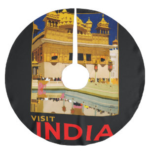 Indiase reisposter Indiase vintage kunst Kerstboom Rok
