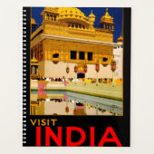 Indiase reisposter Indiase vintage kunst Planner (Voorkant)