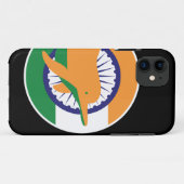 Indiase rivierdolfijn Indische nationale dierenvla Case-Mate iPhone Case (Achterkant (horizontaal))