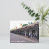 Indiase sieraden op de Plaza, Santa Fe, NM Briefkaart (Staand voorkant)