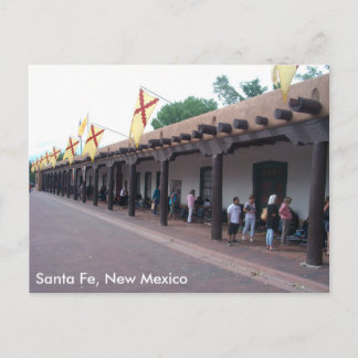 Indiase sieraden op de Plaza, Santa Fe, NM Briefkaart