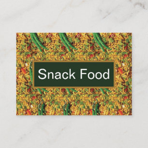 Indiase snacks bhelpuri snack voedsel patroon visitekaartje