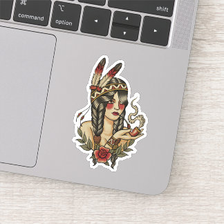 Indiase squaw sticker