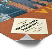 Indiase staatsspoorwegen bezoeken India Muttra Poster (Hoek)