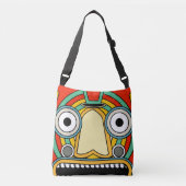 indiase stam crossbody tas (Voorkant)