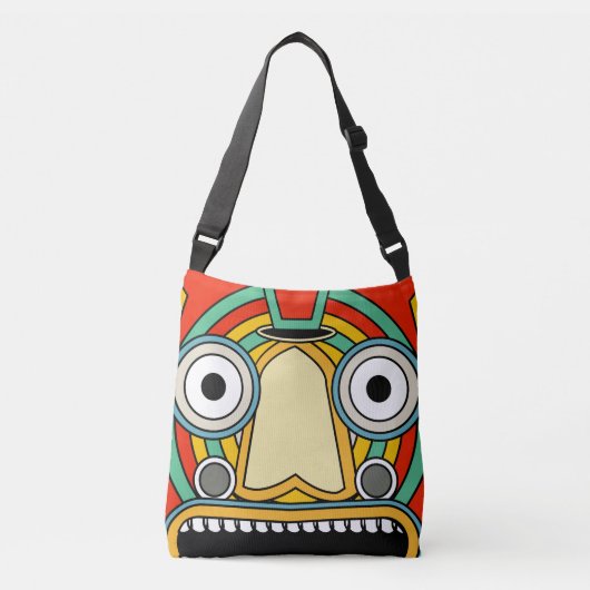 indiase stam crossbody tas (Voorkant)