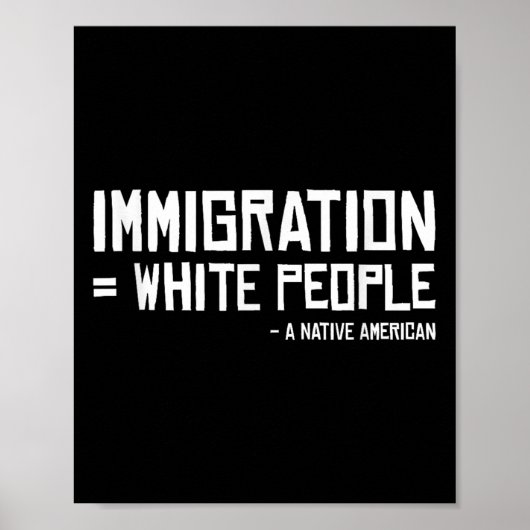 Indiase stam immigranten blanke mensen inheems Ame Poster (Voorkant)