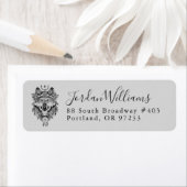 Indiase stamwolf | Jouw namen toevoegen Etiket (Insitu)