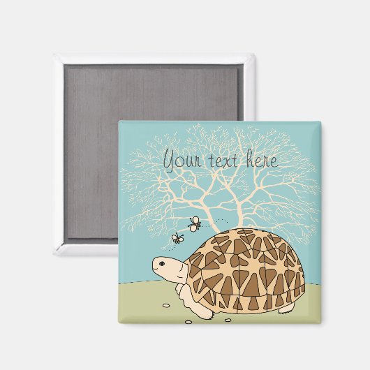  Indiase ster schildpad magneet (Voorkant / Achterkant)