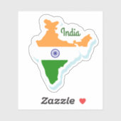 Indiase Sticker voor reisVinyl (Vel)