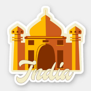 Indiase Sticker voor reisVinyl