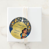 Indiase stijl meisjes verjaardagsfeestje dank u gu bedankjes labels (In situ)