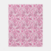 Indiase stijl paisley bloemmotief naadloos patroon fleece deken (Voorkant)
