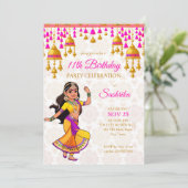 indiase stijl verjaardagsfeestje schattig indiase  kaart (Staand voorkant)