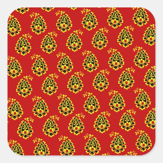 Indiase stof Sticker (Voorkant)