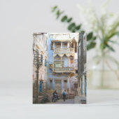 Indiase straatscène briefkaart (Staand voorkant)