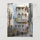 Indiase straatscène briefkaart (Voorkant)