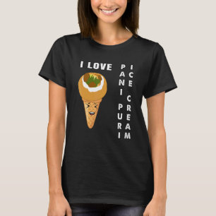 indiase straatvoedsel pani puri - ijsontwikkeling t-shirt