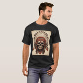 Indiase suiker schedel dood van de doden t-shirt (Voorkant volledig)
