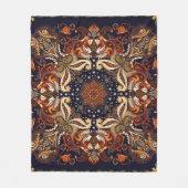 Indiase symmetrie:  etnische Ornament Fleece Deken (Voorkant)