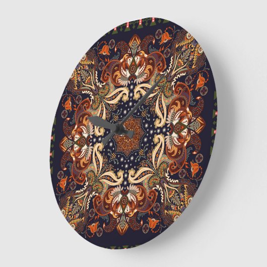 Indiase symmetrie:  etnische Ornament Grote Klok (Hoek)