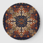 Indiase symmetrie:  etnische Ornament Grote Klok (Voorkant)