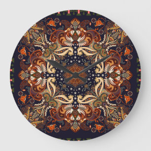 Indiase symmetrie: etnische Ornament Grote Klok