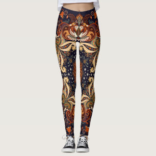Indiase symmetrie:  etnische Ornament Leggings